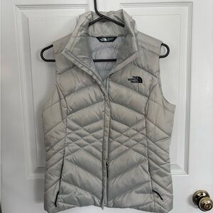 Women’s North Face Gray Quilted Vest